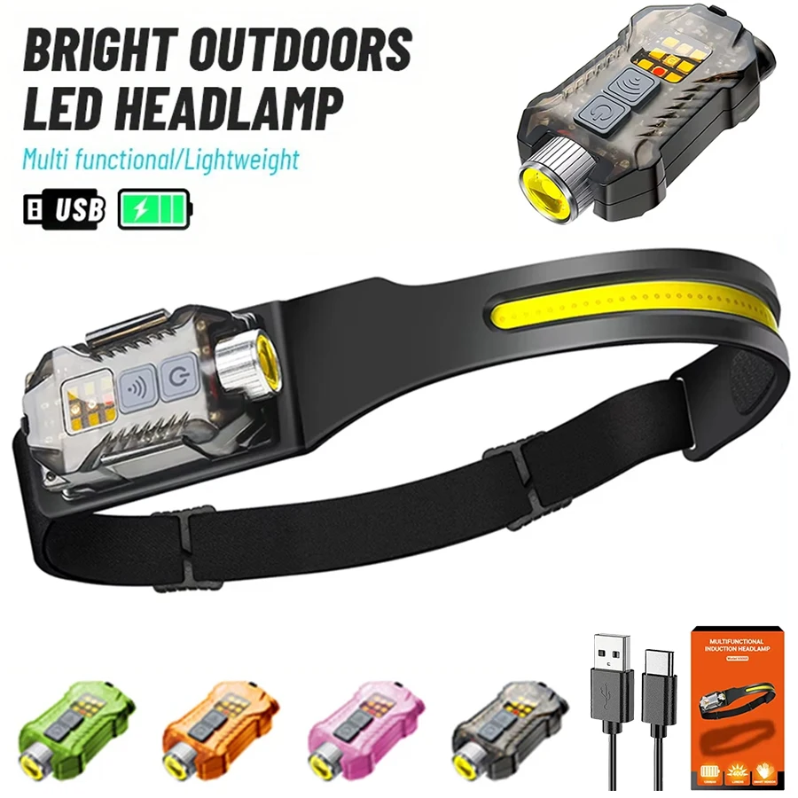 

XW005 Светодиодный фонарик Открытый USB Перезаряжаемый EDC Съемный фонарик Рабочий свет с хвостовым магнитом УФ-свет Рыбалка Кемпинг Фонарь