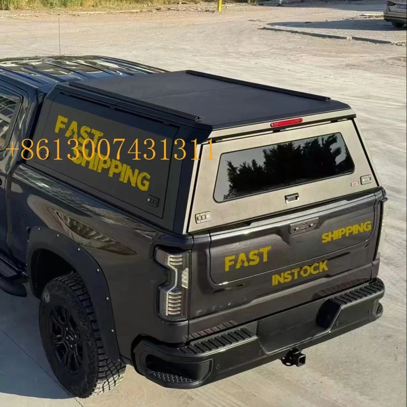 FactoryHot Sale High Peormance 4x4 Ute Universal Waterproof Roll Up Canopy Truck Bed Topper