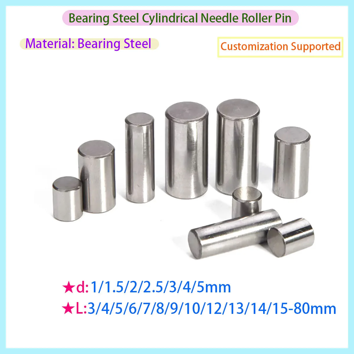 M1 M1.5 M2 M2.5 M3 M4 M5 Bearing Steel Cylindrical Roller Positioning Pin/spherical Direct Sales