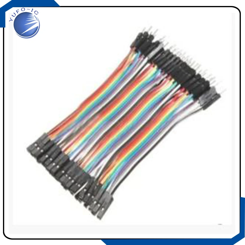 2pcs Dupont Wire 10CM Male Female 40Pin Dupont Cable 10cm Male to Female 100MM Du Pont Line Female Male