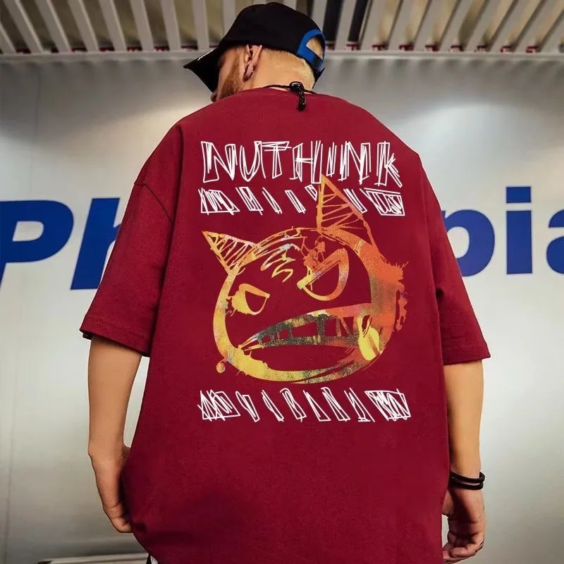 2024 New Anime Devil Printed T-Shirt Hombre Y2K Streetwear Oversized Tee Shirts Summer Breathable Hip Hop Short Sleeve Tshirt image 5