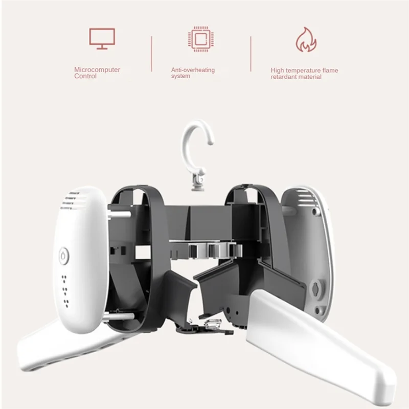 Smart Portable Dryer Clothes Rack Foldable Dryer Clothes Rack Hangers Laundry Electric Dryer Machine For Dormitory Home US Plug