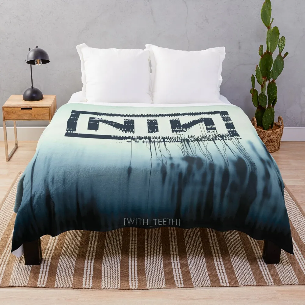 With Teeth - NineInchNaills Album Cover || 003 Throw Blanket for sofa Loose For Baby Extra Large Throw Blankets