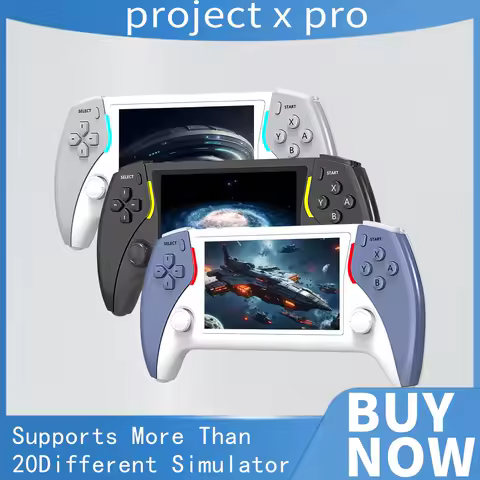 The New Project X PRO 4.7-inch HD IPS screen handheld game console supports PSP Ps1 arcade HD output dual joysticks