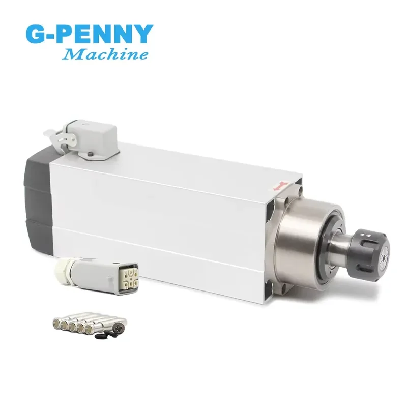 

G-Penny 3.5KW ER25 CNC Milling Spindle Motor 4pcs Ceramic Bearings Air-Cooled Square Design for Machine Tool Spindle