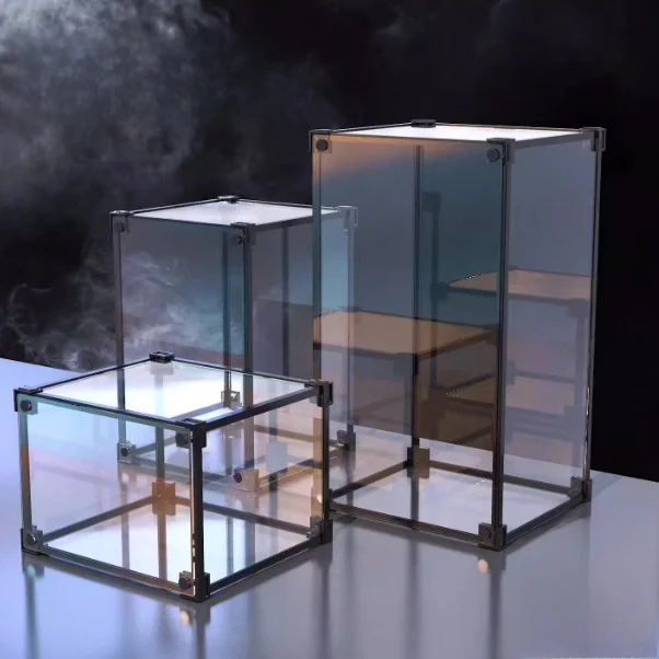 acrylic-alloy-frame-figure-storage-display-case-transparent-dustproof-cover-dustproof-storage-box-for-collectible-figures