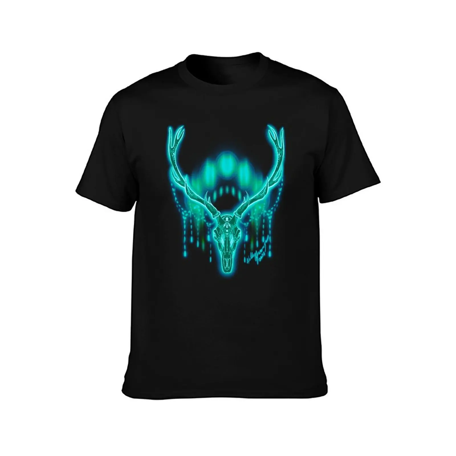 Teal Deer T-Shirt Big and Tall Basic Tee Shirt T-Shirt