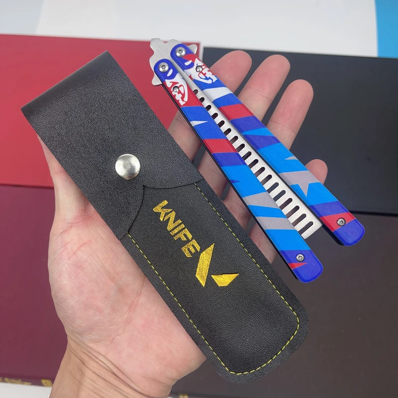 VALORANT Game peripheral Toy, Yoru's Stylish Butterfly Comb, 23CM (9.05 inches), metal blade, Not Sharp, butterfly knife traine