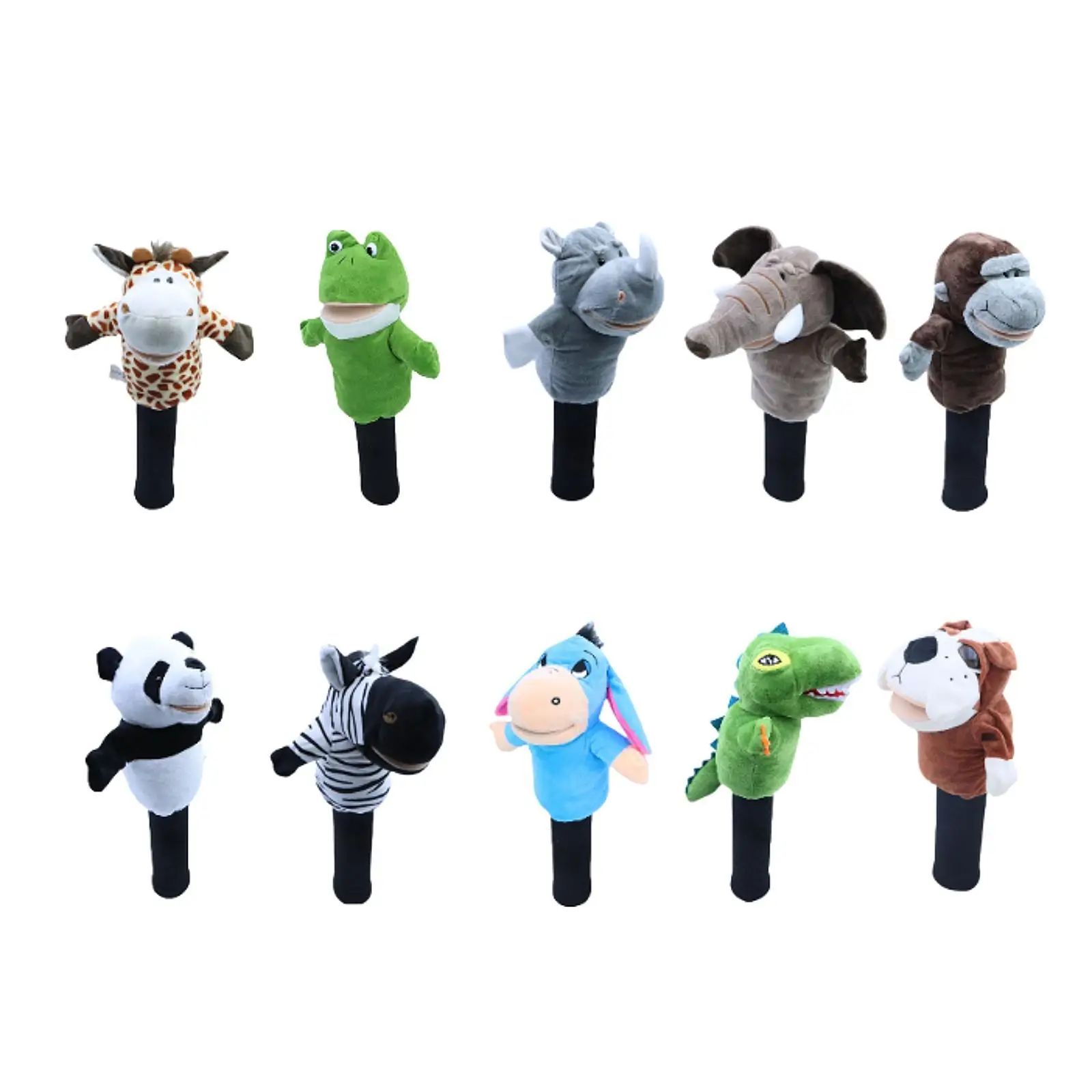 Soft Plush Animal Golf Wood Driver Headcover Transport Protection Golfer Gift Funny Lightweight Golf Cue Protect Case Protector