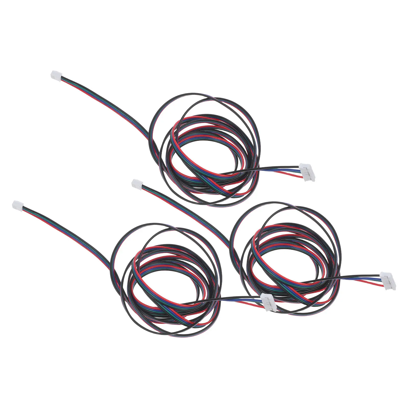 

3Pcs 4-Pin Stepper Motor Cable Extension for 3D Printers High Conductivity Stable Signal Transmission Extruder Motor Wire