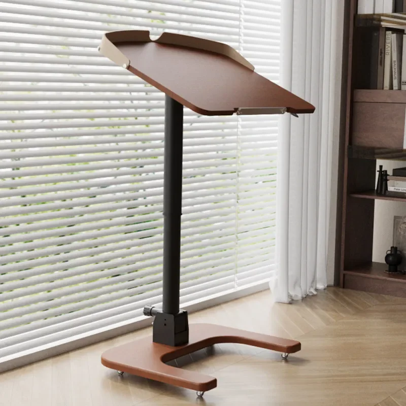 

b22foldable solid wood lifting computer mobile bedside living room standing office desk