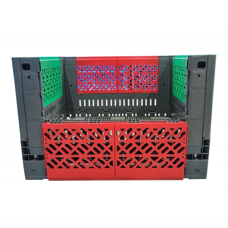 custom.Highbright Collapsible Design Large Capacity Awesome Collapsible Plastic Pallet Box Warehouse