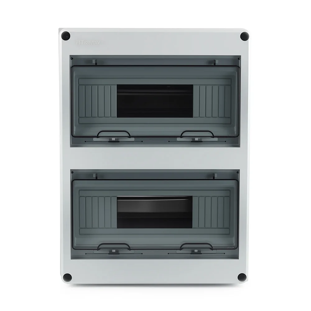 HT-5/8/12/15/18/24 WAY PV Comniner Enclosure ABS Plastic Outdoor IP65 Waterproof Distribution Box Electrical Junction Box