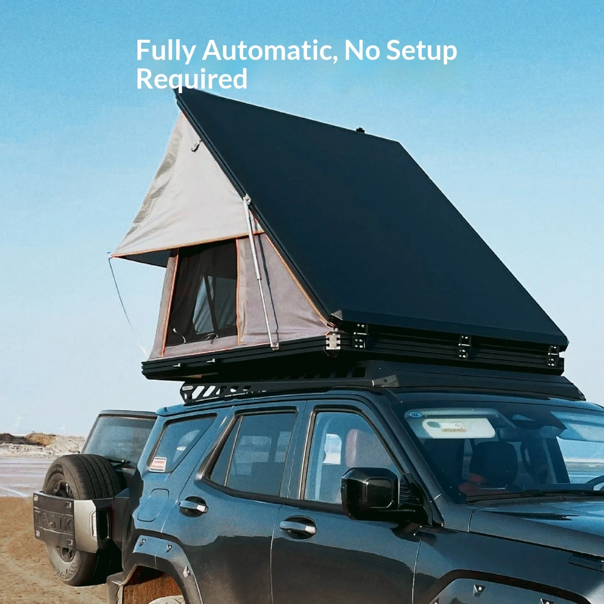 2026 Hard Shell Aluminum Alloy Quick Open Waterproof Foldable Oxford Cloth Four Seasons Universal Car Roof Tent for Outdoorpromo