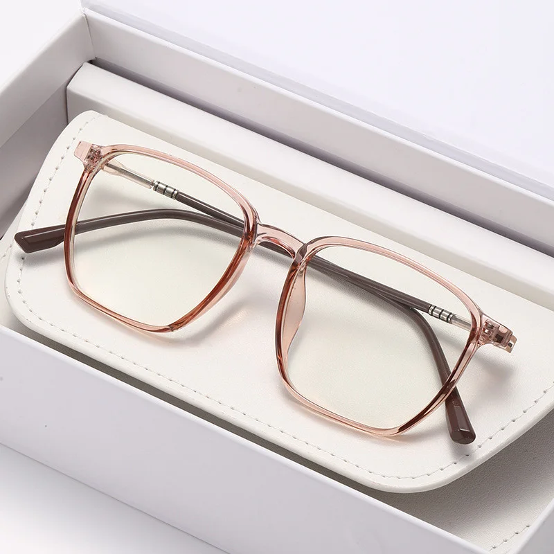 Square Plastic Prescription Custom Glasses Dafocal Eyeglasses Man Multifocal Men's Grade Lenses Clearsight Eyewear