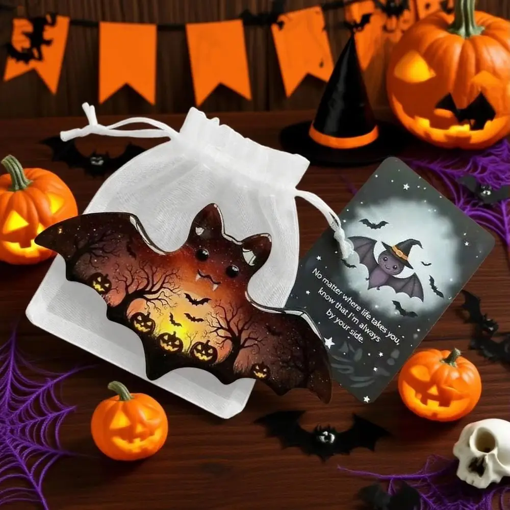 Motivational Figures Halloween Pocket Cards Emotional Support Pocket Hug Ghost Pocket Hug Daily Support Encouragement Cards