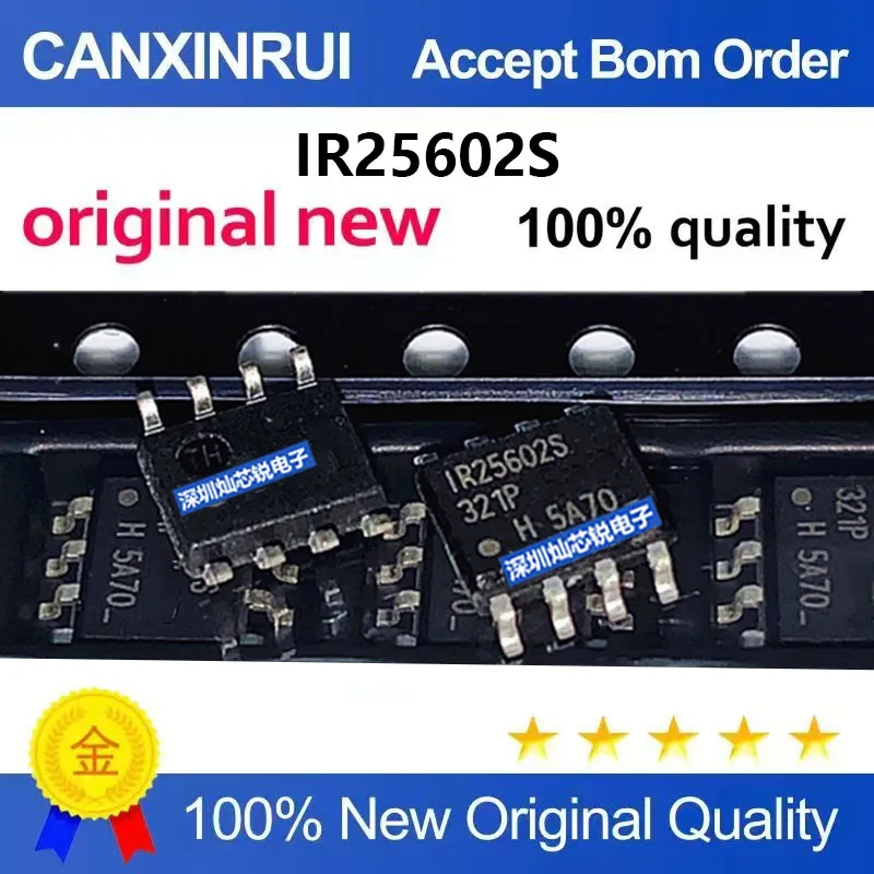 (5-100pieces)Brand New Original IR25602S IR25602STRPBF SMD SOP8 Full-Bridge Driver IC