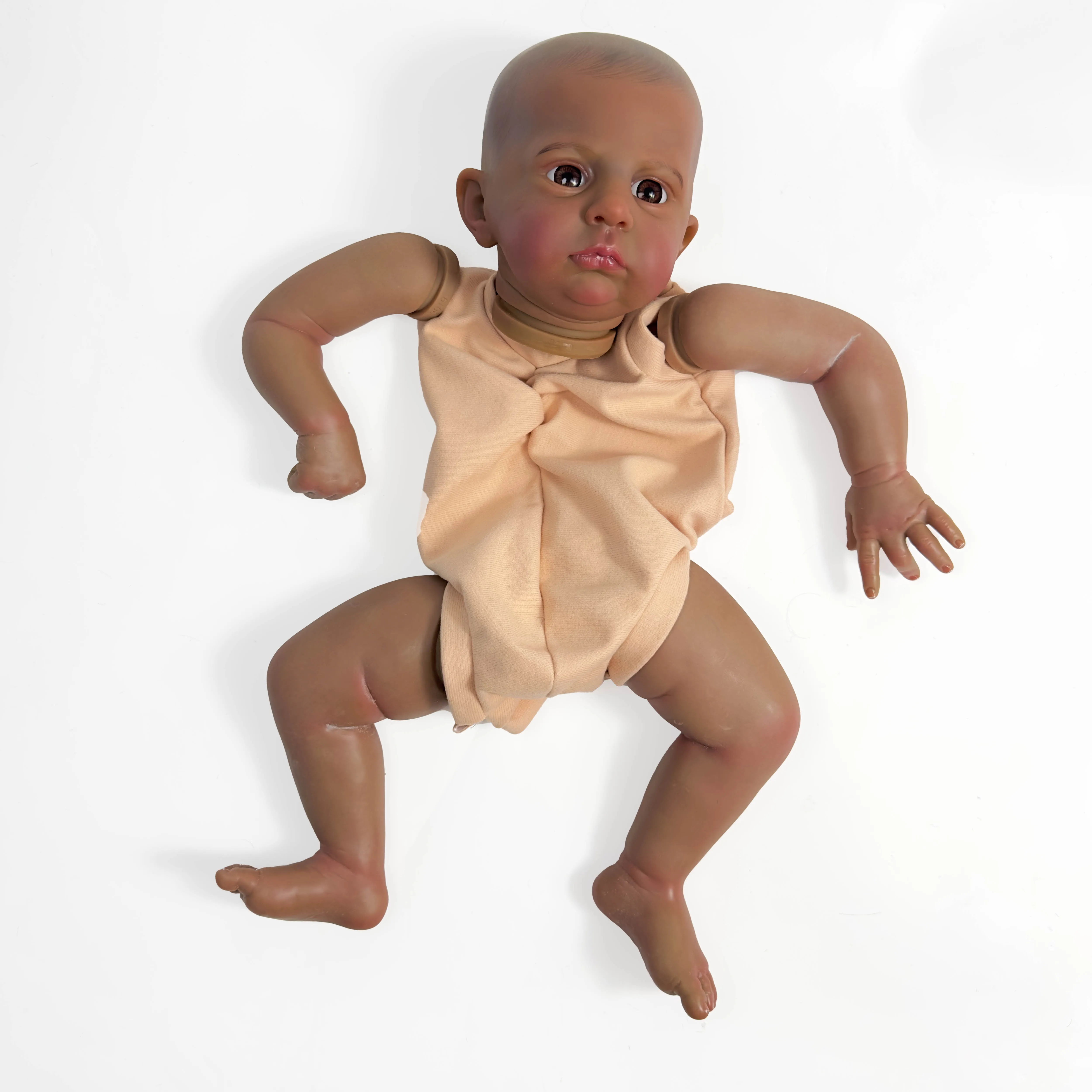 

NPK 22inch Finished Reborn Doll Size Already Painted Cameron Kits Very Lifelike Baby with Many Details Veins as same as picture