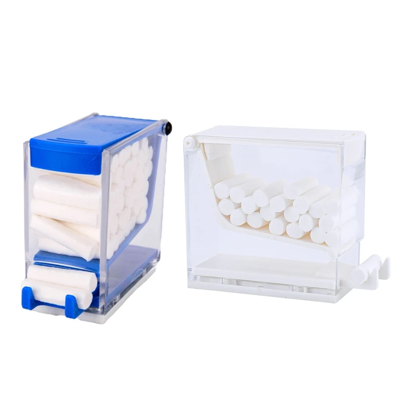 Distributeur rouleaux coton dentaire Q1QD, boîte rangement Portable pour rouleaux coton orthodontique