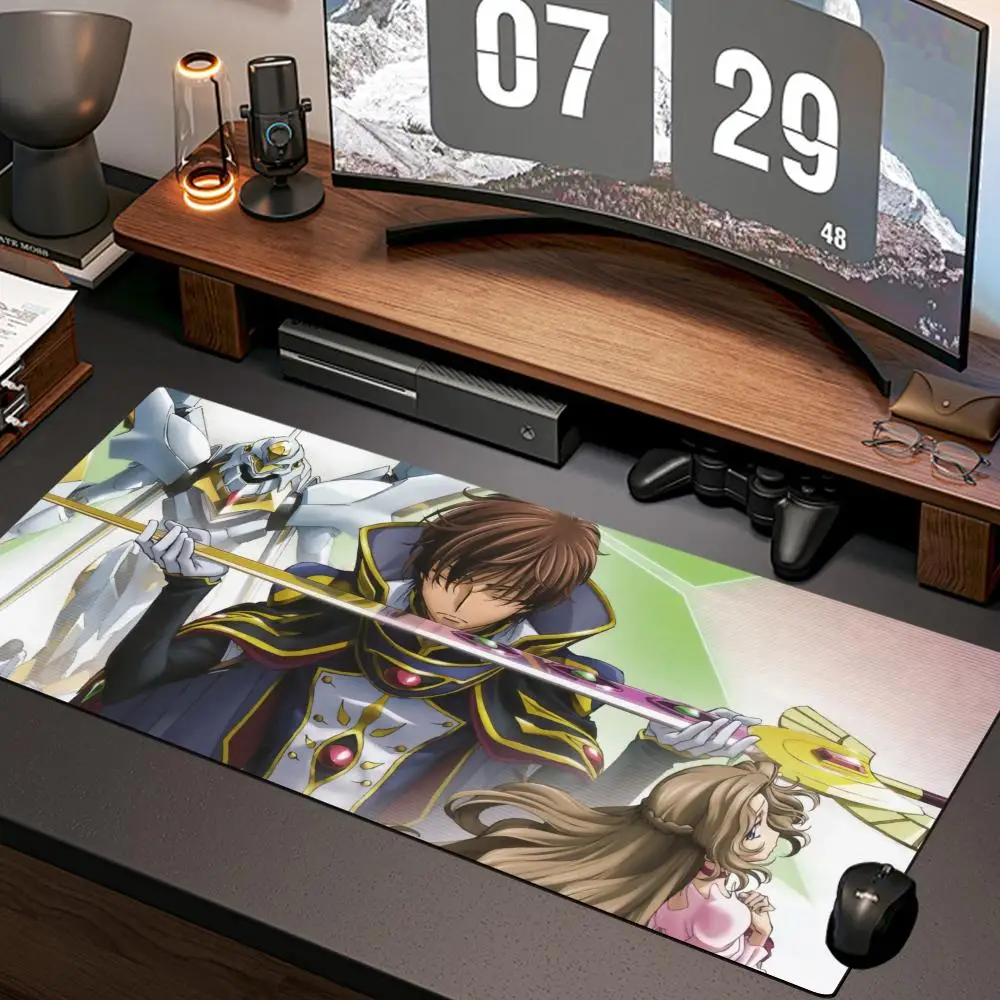 

Code Geass Mouse Pad New Computer Home Mousepad XXL Desk Mats Natural Rubber Office Anti Slip Gaming Accessories pad
