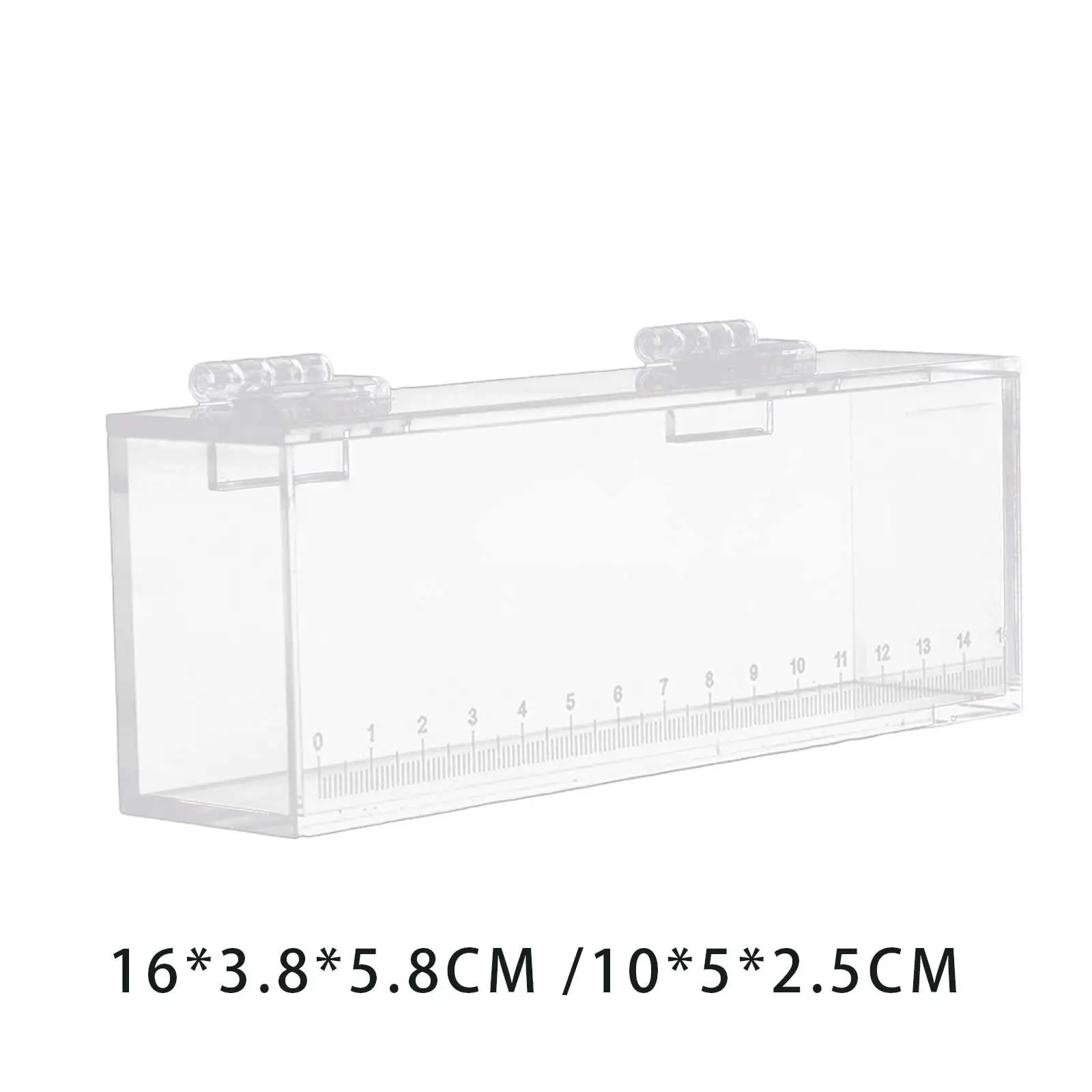 

Fish Watching Box Hatchery Incubator Acrylic Clear Fish Delivery Room Observation Box Portable Fishing Photo Tank with Scale