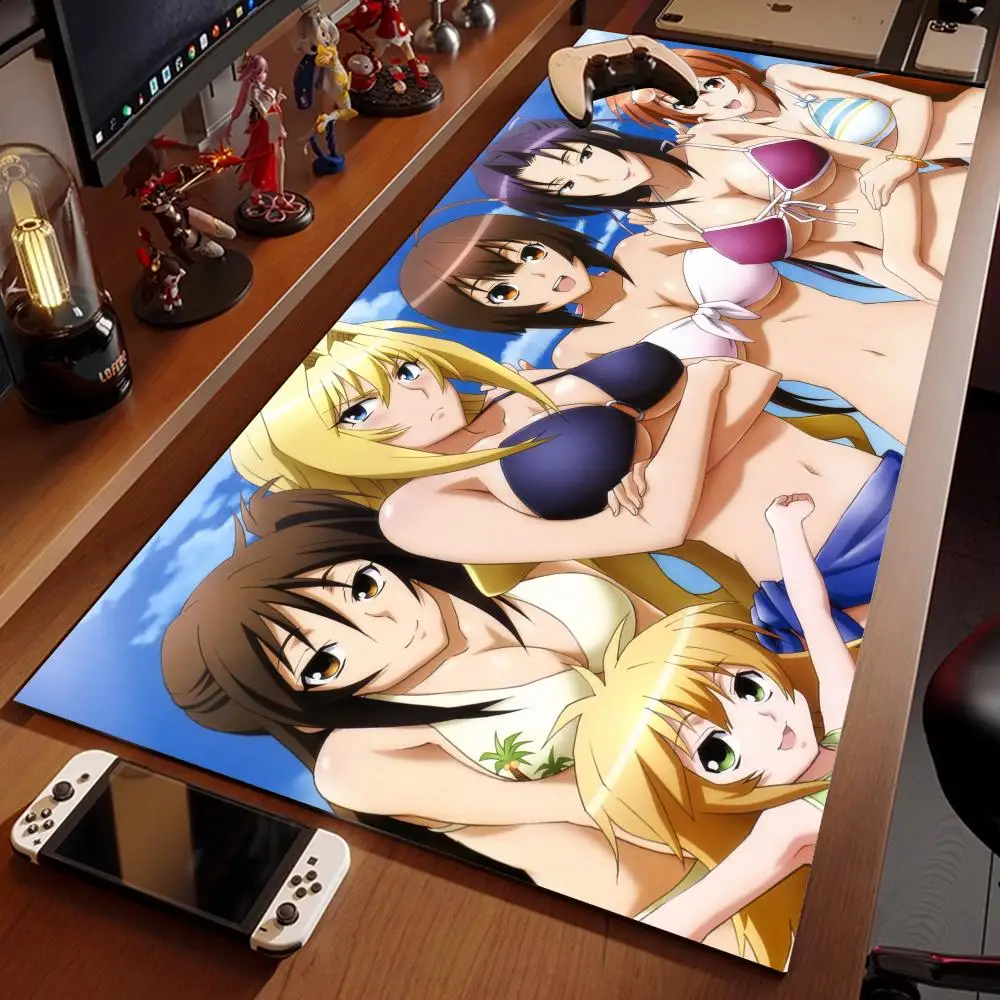 

kawaii Sekirei Mouse Pad PC game Sexy Girl office table mat laptop desk pad XXL non-slip computer keyboard Accessories mouse mat