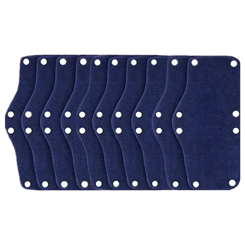 

【LOVE】10PCS Hard Hat Sweatband, Cotton Hard Hat Liner, Reusable Hardhat Sweatbands (Blue)