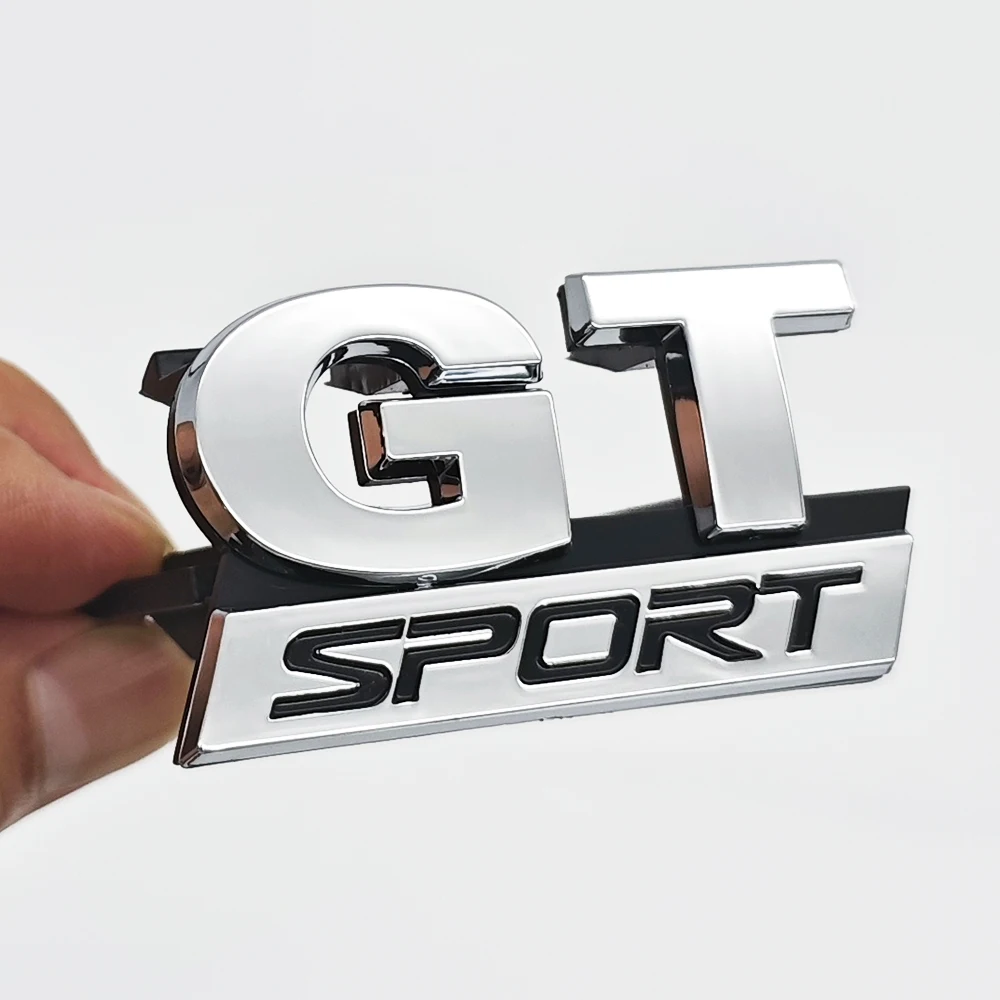 ثلاثية الأبعاد ABS شعار GT الرياضة شعار سيارة الجبهة مصبغة شارة ملصق ل Volkswagen VW بولو جولف 5 6 MK5 باسات B5 توران بورا اكسسوارات #5