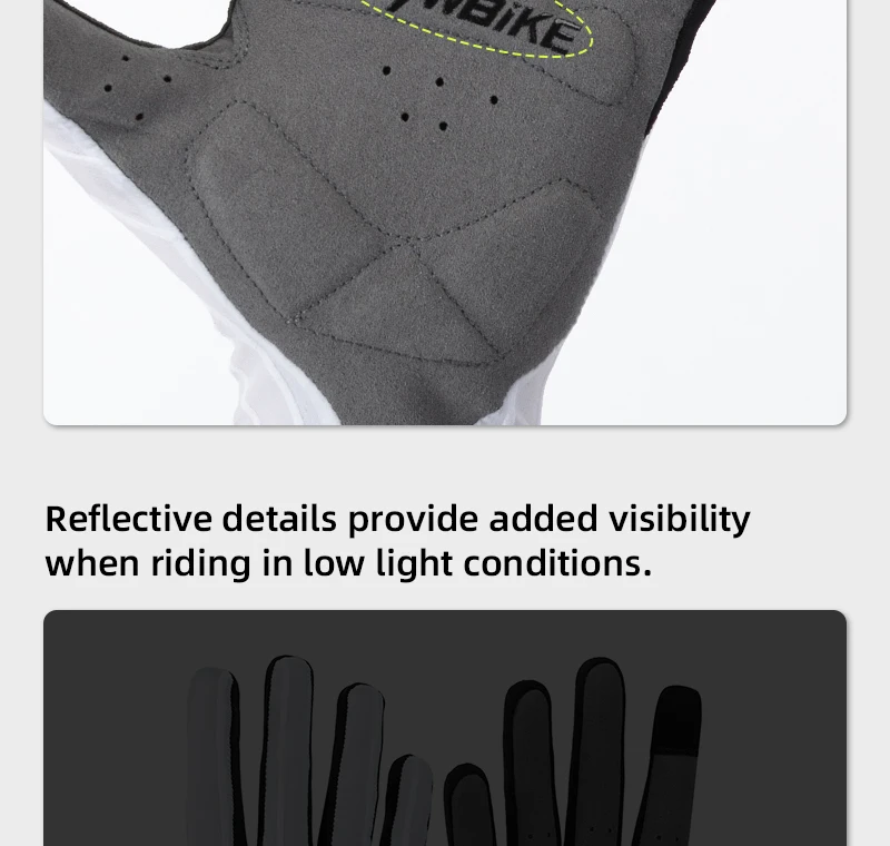 YKYWBIKE Fahrradhandschuhe, gewebt, aerodynamisch, gestreift, Fahrrad-Sporthandschuhe, rutschfeste Reithandschuhe, stoßdämpfende Rennradhandschuhe – Detail 31