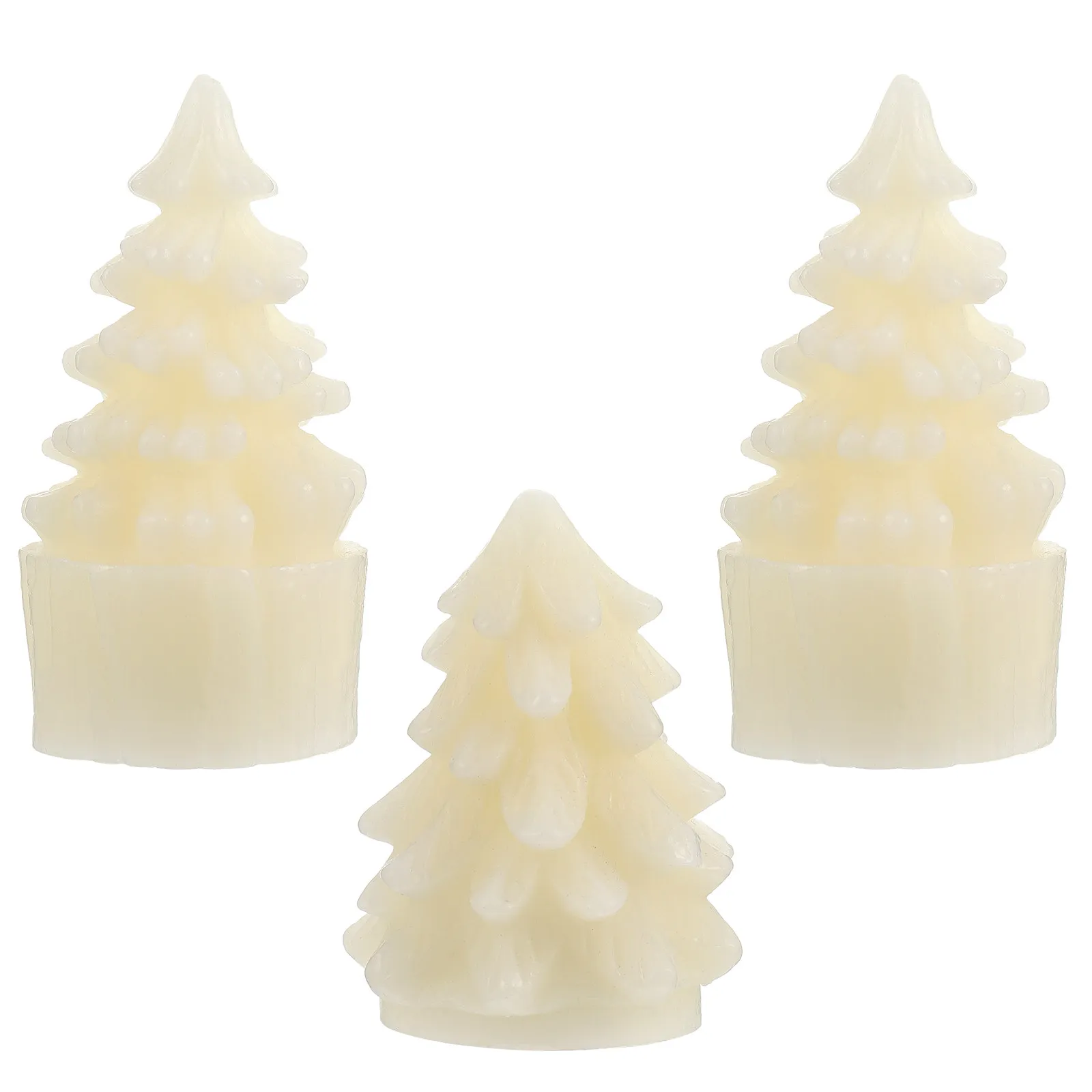 3Pcs Electronic Lights LED Christmas Decorative Lamp Simulation Light for Bedroom Party Festival Wedding Night