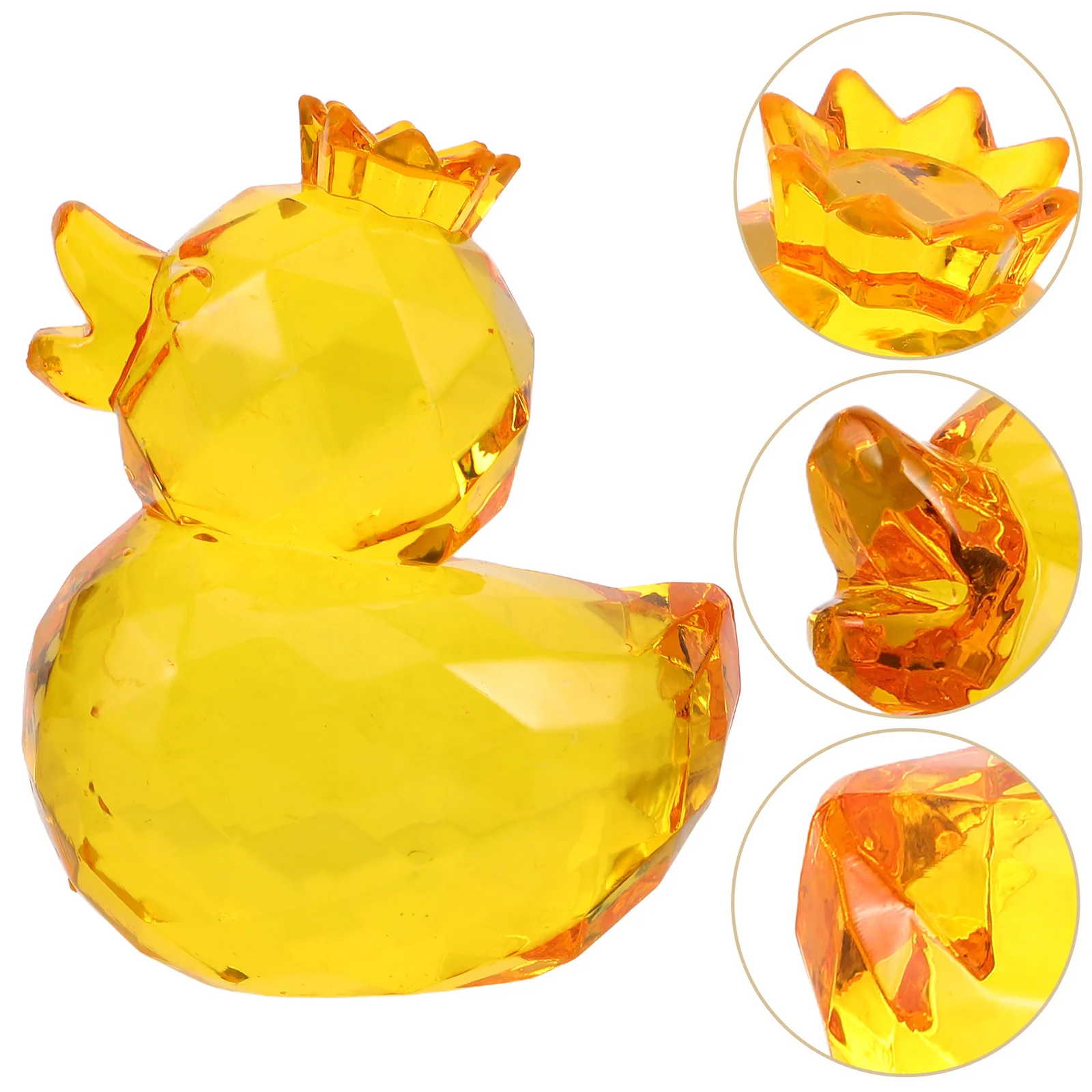 

Duck Sugar Digging Machine Decorative Prop Crystal Acrylic Animal Ornament