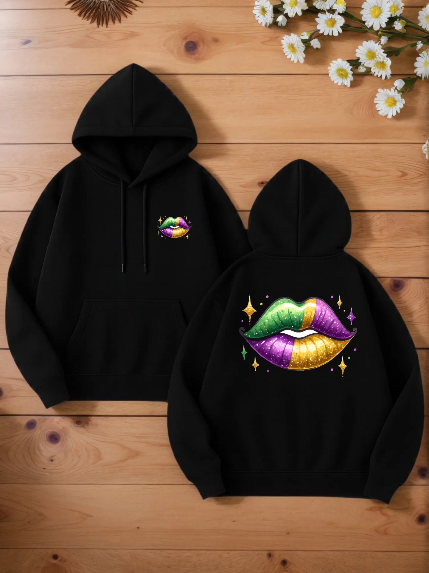 

Мужская толстовка с рисунком, Радуга - принт губ, повседневный стиль, мягкая ткань, для повседневной носки, для молодых мужчин