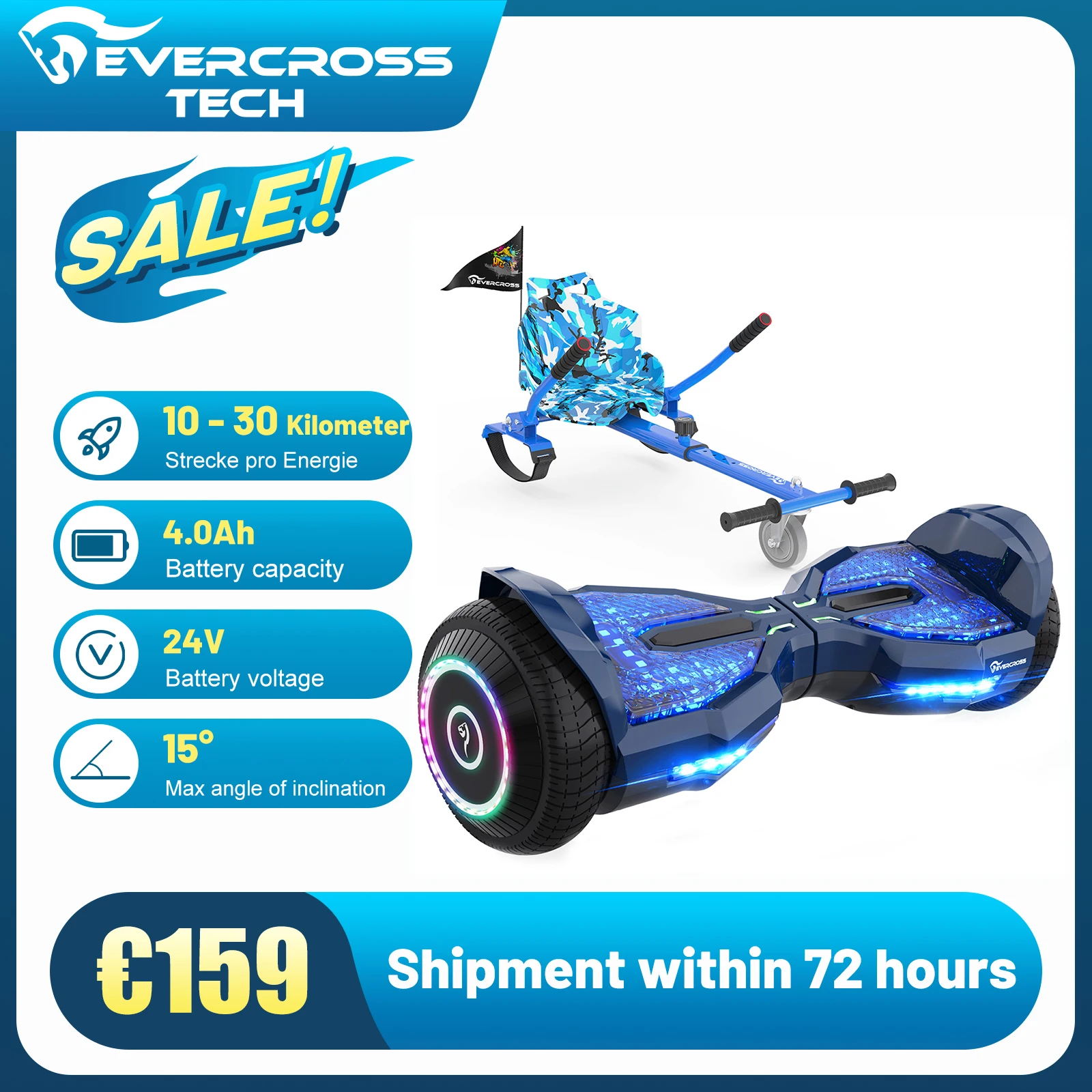 EVERCROSS TECH Hoverboards 6,5 