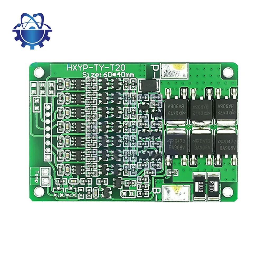 PCB Protection Board, adequado para Li-Ion Lipo Module, 7S, 29.4V, 15A 18650 Battery Protection Board, BMS