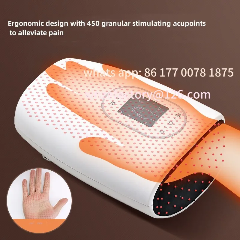 

Настраиваемый электрический массажер для рук, терапия точки сжатия воздуха для лечения артрита, запястного туннеля, массажная машина шиацу