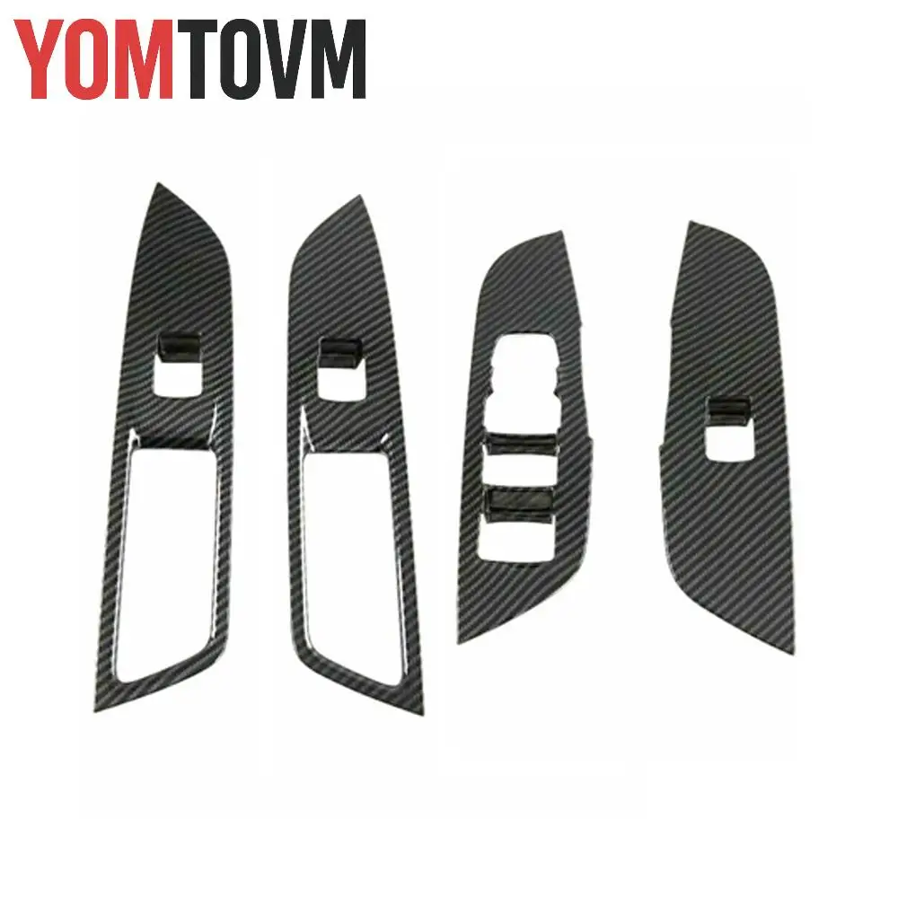 

ABS Car Accessories Carbon Fiber Window Switch Panel Cover Trim for Chevrolet Blazer 2019 2020 2021