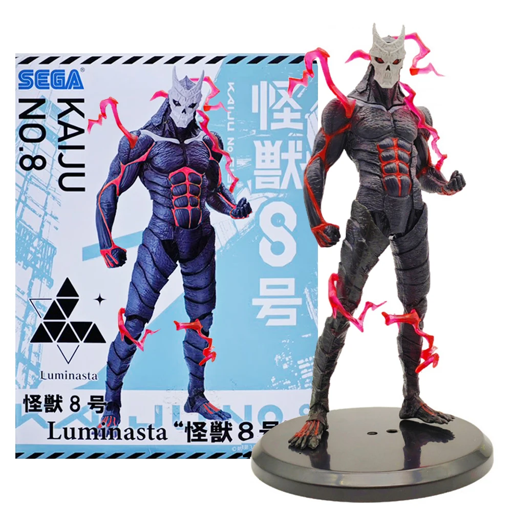 21 CENTIMETRI Anime kaiju No.8 Hibino Kafka Figura Re-paint In Piedi Mostro Anime Modello Giocattolo Collezione Regalo Action Figure PVC