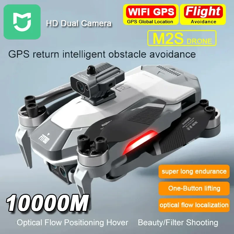 

Mijia M2S Drone 8K HD Dual Camera 4K Professional GPS 5G WiFi FPV Obstacle Avoidance Brushless RC Quadcopter for Toys Gift