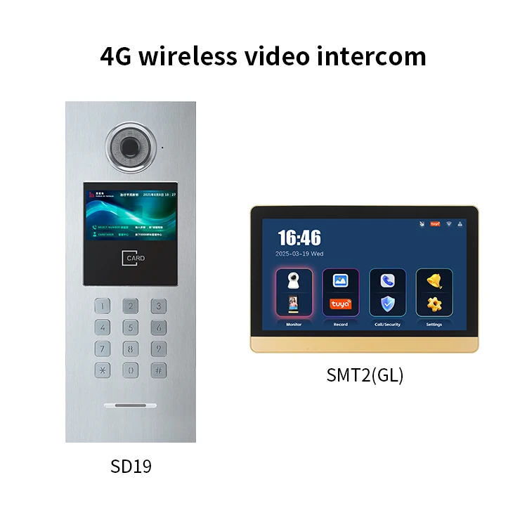 4G Wireless Multi-Apartment Audio Intercom System Door Phone With Intercom Features
