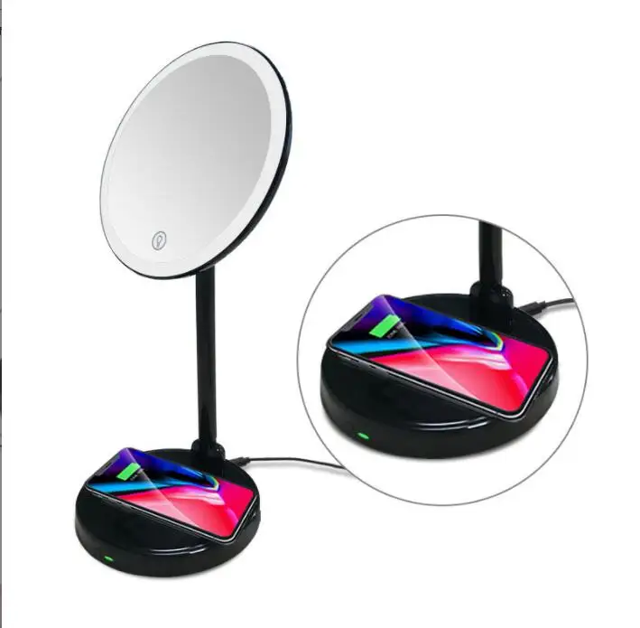 

makeup mirror with wireless charger Light Vanity Desk Make Up Light Bright Magnifying Mirror Lighting Vanity Table Vanity