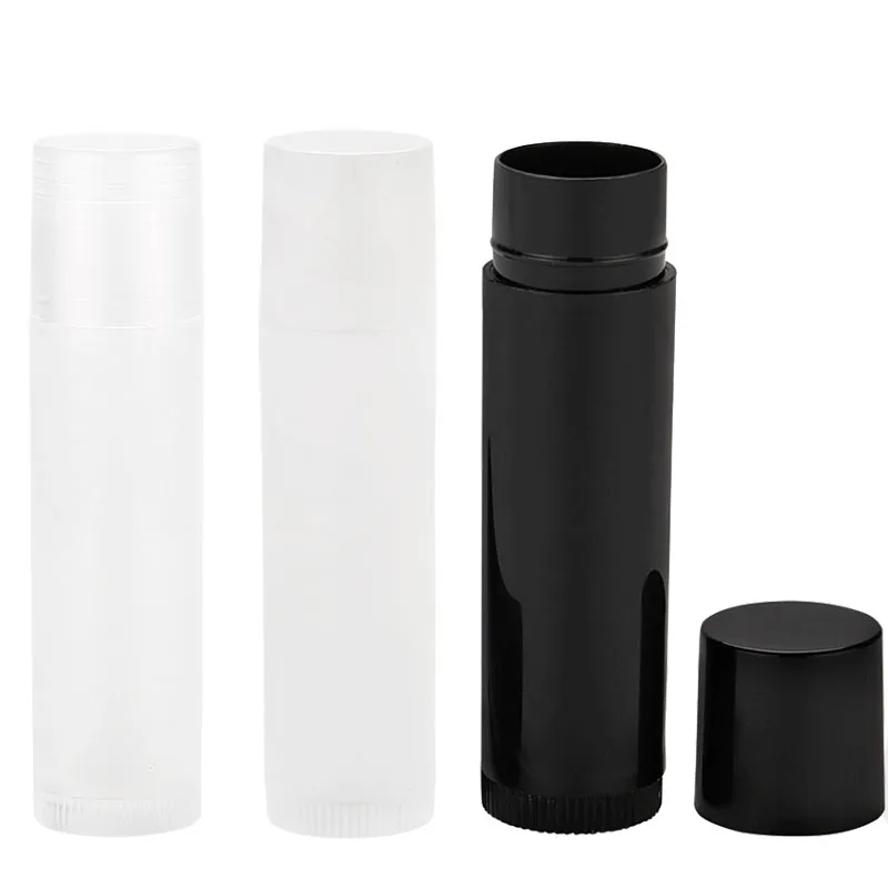 10Pcs Cosmetic Empty Chapstick Lip Gloss Lipstick Balm Tube With Caps Container Bottle For Lady Women Makeup Tool