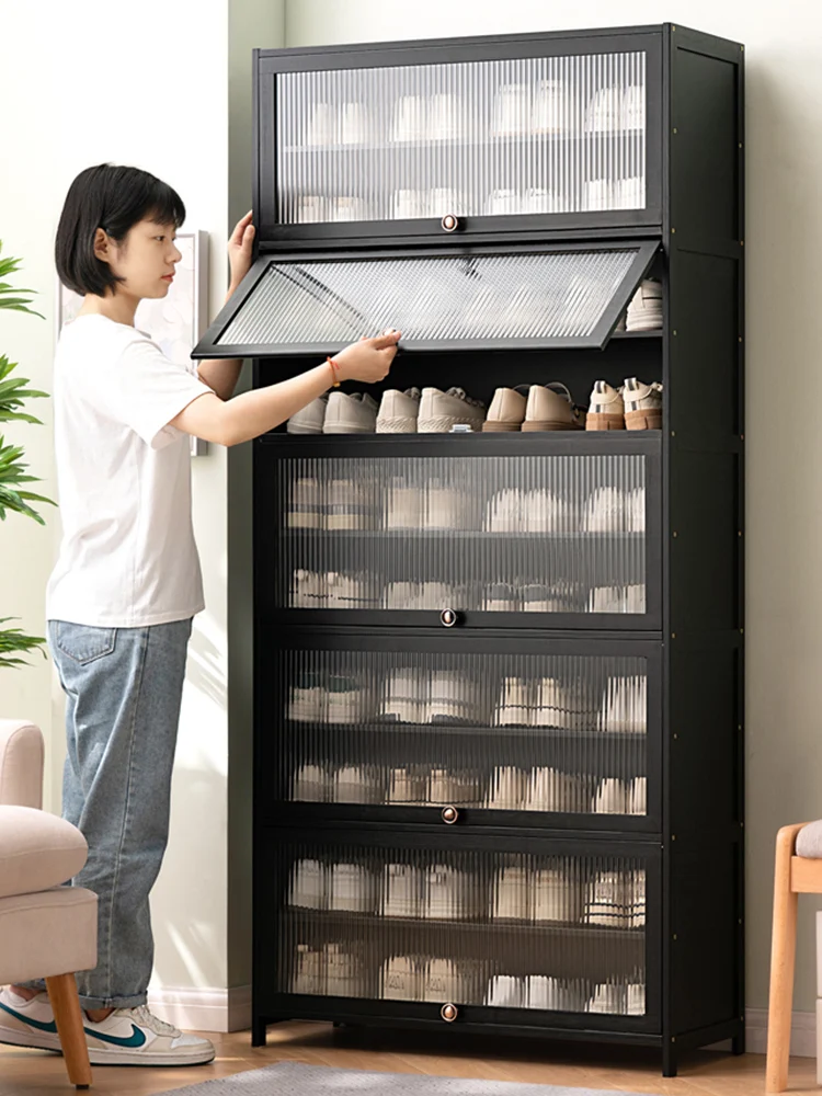 

Large capacity shoe racks for household use at the entrance of shoe cabinets to store artifacts and save space. Solid wood