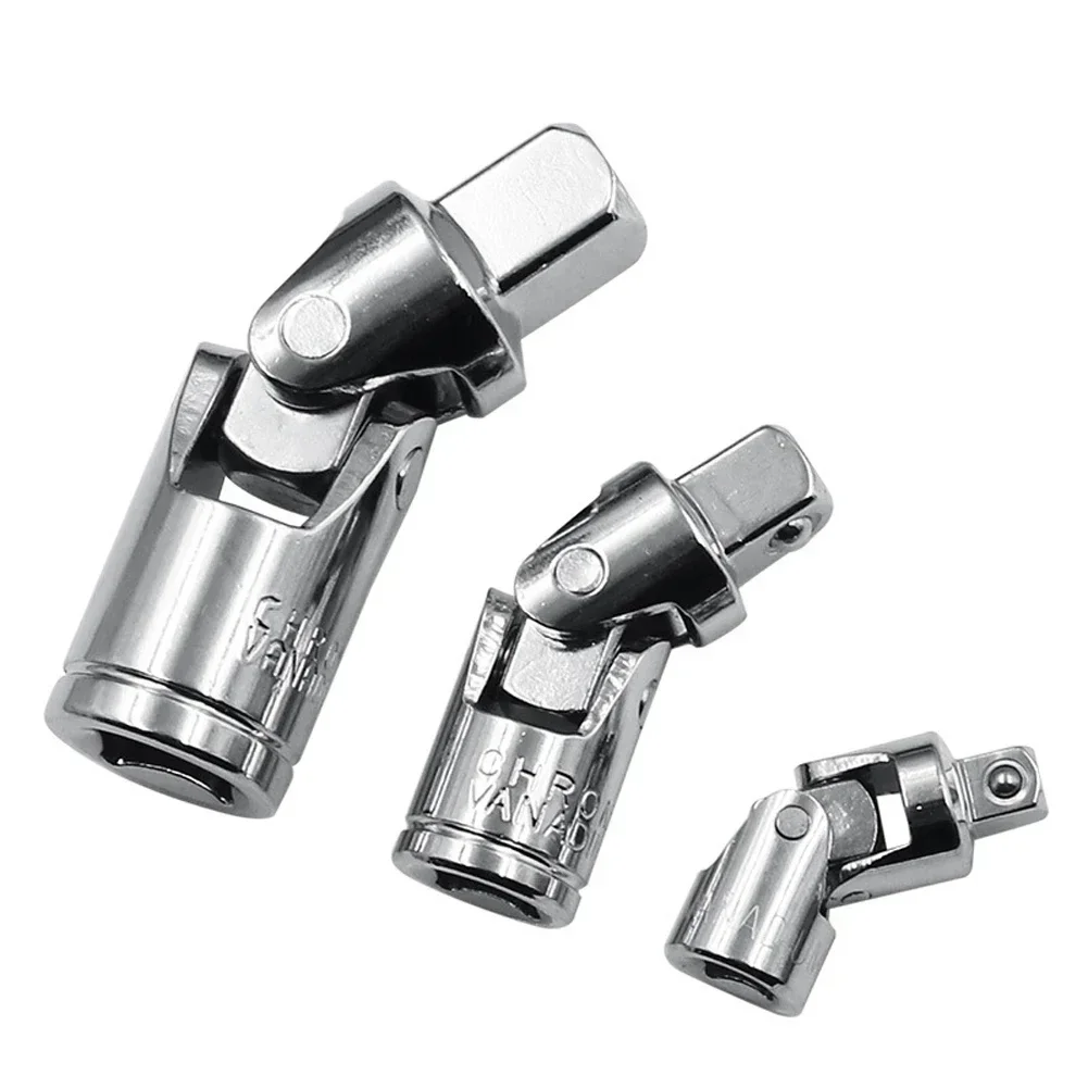Universal Joint Swivel Socket Adapter 1/2'' 3/8'' 1/4'' Ratchet Angle Extension Bar Socket Adapter Multifunction Wrench