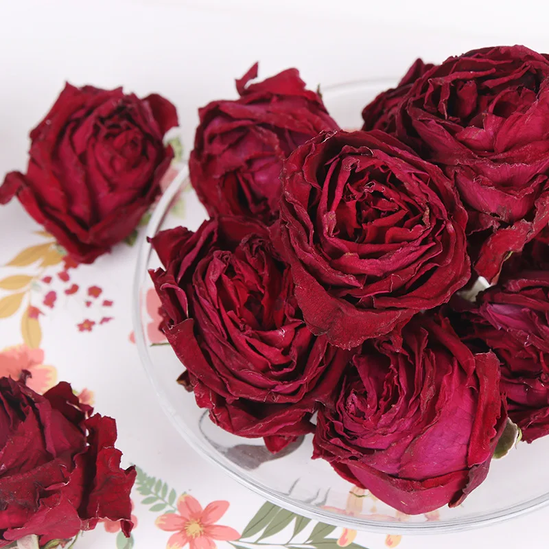 

Dark Red Rose Petals Flowers Natural Dried Flowers Cake Decoration Handmade Material Rose Decor