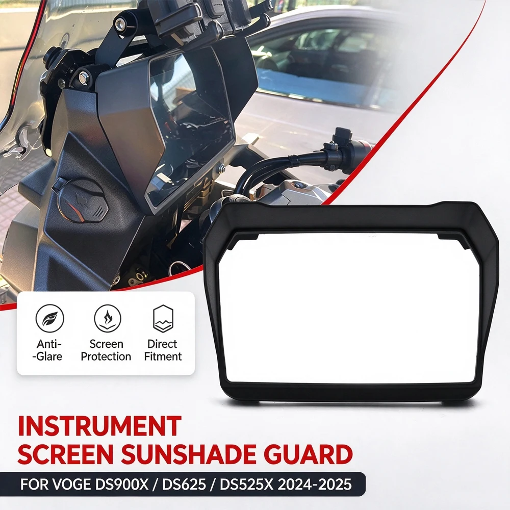 For VOGE DS625X DS900X DS525X DSX 900 625 525 DSX 2024 2025 2026 Motorcycle Sun Visor Instrument Screen Protector Sunshade Cover
