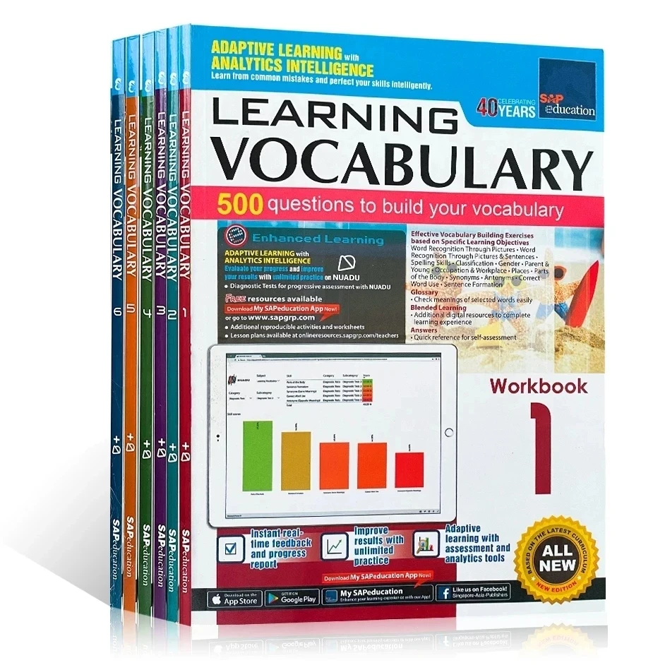 livro vocabulario ingles para trabalhos de casa vocabulario de cingapura aprendendo vocabulario 16 serie 812 anos livro por conjunto 01