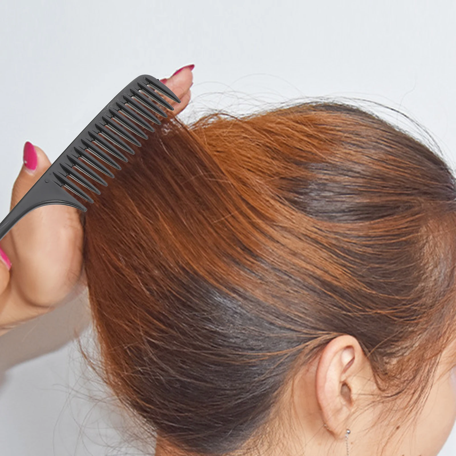 

3 pcs Wide Tooth Hair Washing Comb PP Plastic Barber Pintail Separating Fine Craftsmanship Durable Practical Long Handles