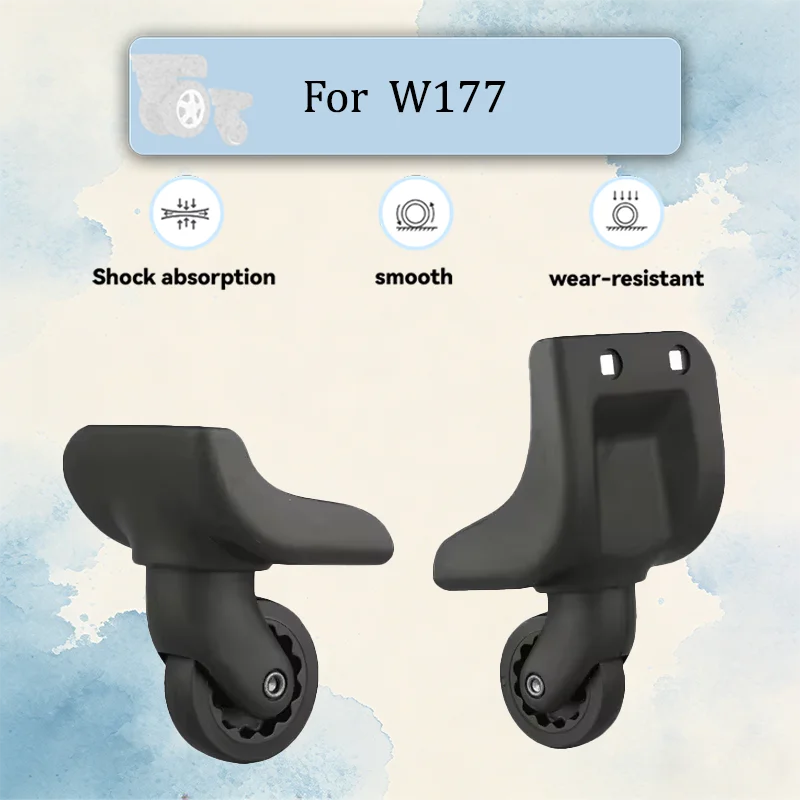 

For W-177 Silent Luggage Swivel Wheels Durable Replacement Casters Fit Most Suitcases Anti-Scratch Repair Parts