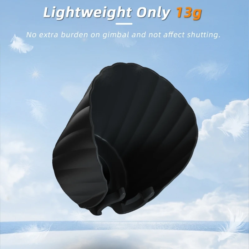 Travel Friendly Sun Hood Sunshades เลนส์อุปกรณ์เสริมสำหรับกระเป๋า 3 กล้อง Sunshades ช่วยเพิ่มประสบการณ์การถ่ายภาพ