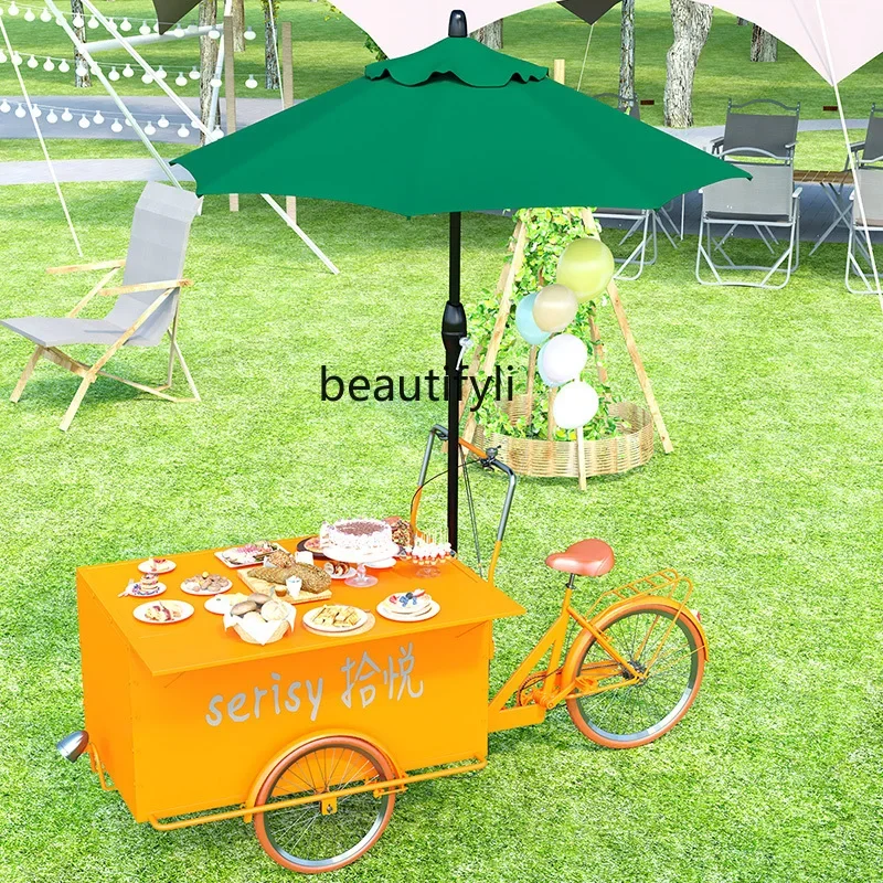 سوق عائم ثلاثي العجلات، سيارة خفيفة متنقلة، سوق ليلي، كشك مربع، سيارة ترويجيةHY